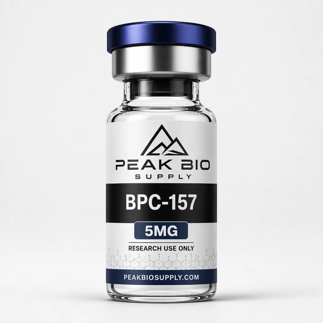 Peak Bio Supply BPC-157 research peptide vial