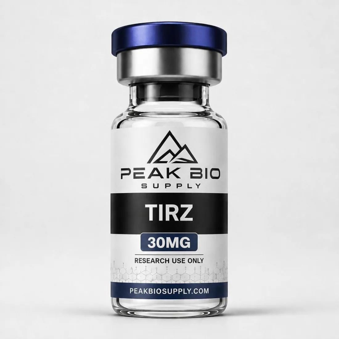 Peak Bio Supply Tirz research peptide vial